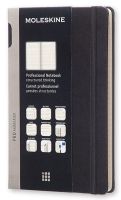 Записная книжка в линейку Moleskine "Professional" Large, 130х210 мм 240 стр, обложка черная