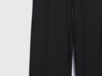 Прямые брюки с эластичным поясом, Черный