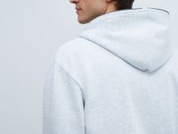 Объёмная толстовка на молнии, Серый