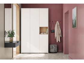 Распашной шкаф Висмар 3-153x240 Белый