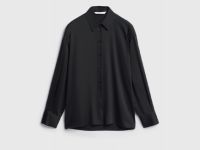 Блузка из сатина, Черный