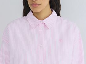 Рубашка из хлопка оксфорд, Розовый