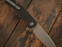 Складной нож CJRB Taiga, сталь D2, Black G10