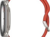 Умные часы Amazfit Active 2R Premium Серебристые, с чёрным и красным ремешком