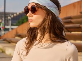 Платок шейный Divina, голубой I