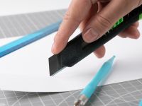 Коврик для резки Малевичъ 3-х слойный, А4, черно-серый