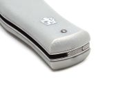 Нож автоматический Mikov Predator, сталь 420, рукоять серый пластик