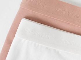 Трусы с высокой посадкой, 2 шт., Розовый