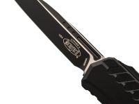 Автоматический нож Microtech Cypher II S/E, сталь M390, рукоять алюминий, черный