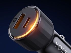 Автомобильное зарядное устройство VOLTME Cazo USB-A+USB-C, 48Вт, черный черный