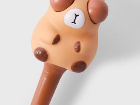 Коричневая ручка с игрушкой-антистресс Глория Джинс