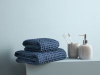 Полотенце вафельное Francesca, синее