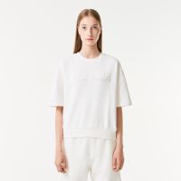 Женская толстовка Lacoste свободного кроя с коротким рукавом