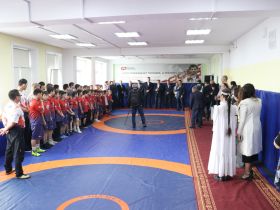 В Мархинской школе № 1 открыли зал для спортивной борьбы