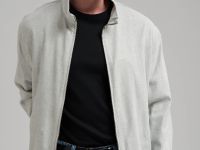 Легкий бомбер со льном