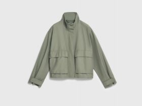 Лёгкая куртка с воротником-стойкой, Желтый