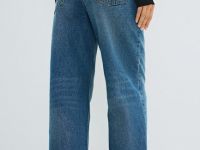 Джинсы со средней посадкой, Синий