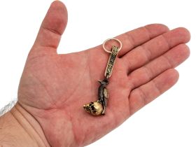 Брелок Ворон, бронза