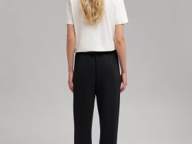 Брюки-джоггеры из трикотажа интерлок