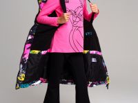 Пальто текстильное с полиуретановым покрытием для девочек