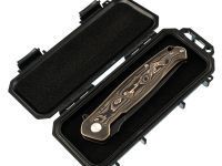 Складной нож Honor Caesar Elite Black, bronze, рукоять титан и карбон, сталь S35VN