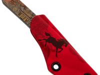 Нож N.C.Custom киридаши Лошадь stonewash, сталь AUS-8