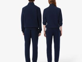 Хлопковые спортивные брюки Lacoste унисекс