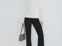 Лонгслив из вискозы, Белый