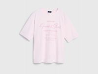 Футболка с бархатным принтом, Розовый