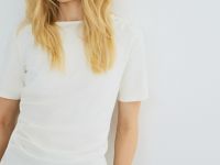 Футболка с драпировкой, Белый