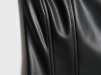 Топ-корсет из искусственной кожи, Черный