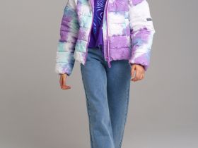 Куртка текстильная с полиуретановым покрытием для девочек