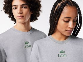 Хлопковый свитшот Lacoste унисекс