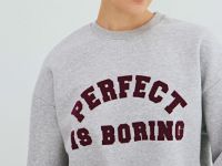 Свитшот с принтом, Серый