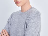 Джемпер прямого силуэта с округлым вырезом