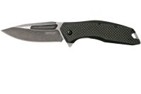 Полуавтоматический складной нож Kershaw Flourish, сталь 8Cr13MoV, рукоять G10/карбон, черный