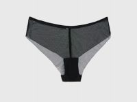 Трусы-хипстеры из сетки, Черный