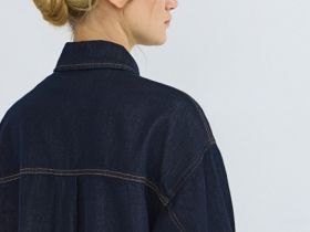 Джинсовая куртка-рубашка, Синий