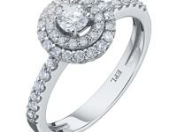 Кольцо из белого золота с бриллиантами э0901кц08184800