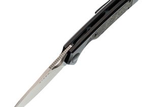 Складной нож Kizer Ara, сталь S45VN, рукоять карбон, черный/золотистый