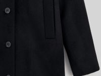 Пальто из шерсти и шелка