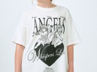 Футболка с принтом для девочек, Белый