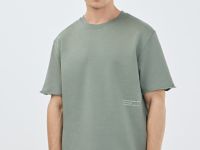 Футболка с текстовым принтом, Зеленый