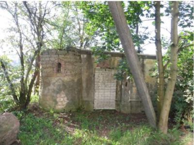 Ограда бетонная с угловой башенкой