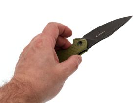 Складной нож Mr.Blade Wyvern blackwash сталь AUS-8, рукоять Olive FRN