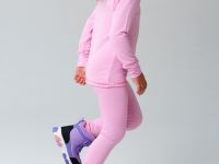 Термокомплект трикот. для девочек: фуфайка (футболка) с длин. рук, брюки для эпизод. использования