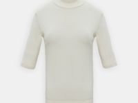 Джемпер с коротким рукавом и воротником-стойкой