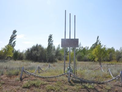 Место, где находилась переправа через р. Волгу в период Сталинградской битвы