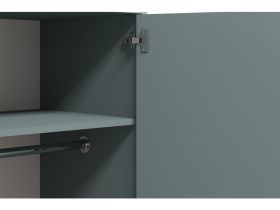 Распашной шкаф Дикинс 2-85x190 Серо-зеленый
