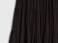 Юбка макси из шифона, Коричневый